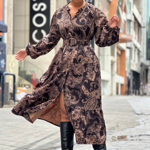 176078 TOPTAN DESENLİ ELBİSE 176078 TOPTAN DESENLİ ELBİSE toptan bayan giyim