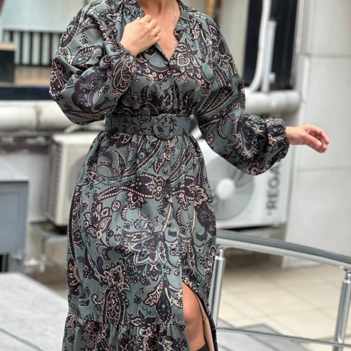 176080 TOPTAN DESENLİ ELBİSE 176080 TOPTAN DESENLİ ELBİSE toptan bayan giyim