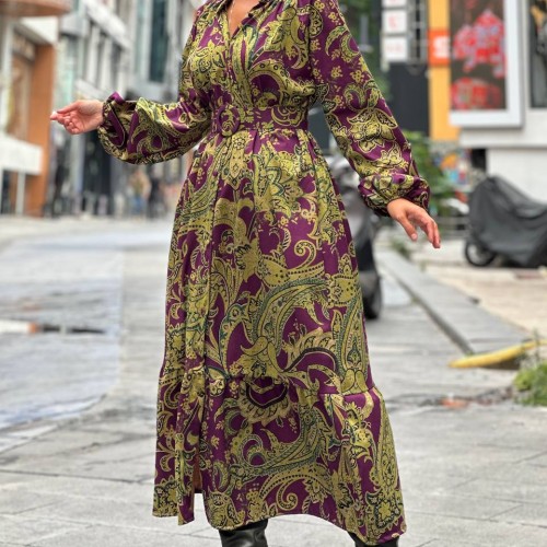 176082 TOPTAN DESENLİ ELBİSE 176082 TOPTAN DESENLİ ELBİSE toptan bayan giyim