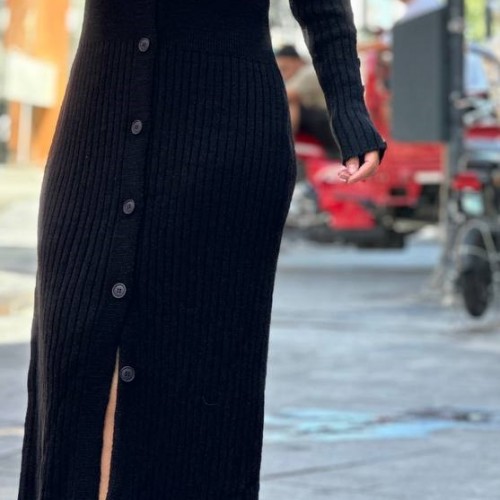 176112 TOPTAN SİYAH ELBİSE 176112 TOPTAN SİYAH ELBİSE toptan bayan giyim