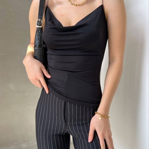 176450 TOPTAN SİYAH BLUZ toptan bayan giyim