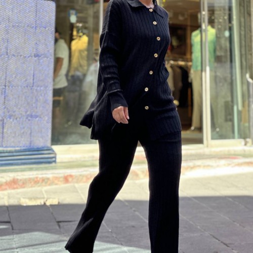 176563 TOPTAN SİYAH PANTOLON TAKIM 176563 TOPTAN SİYAH PANTOLON TAKIM toptan bayan giyim