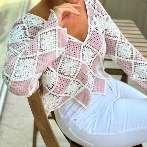 176583 TOPTAN PEMBE BLUZ 176583 TOPTAN PEMBE BLUZ toptan bayan giyim