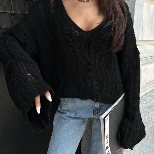 176670 TOPTAN SİYAH BLUZ toptan bayan giyim