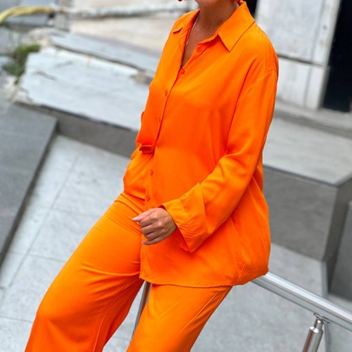 176766 TOPTAN TURUNCU PANTOLON TAKIM 176766 TOPTAN TURUNCU PANTOLON TAKIM toptan bayan giyim