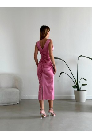176861 розовый Вечернее платье