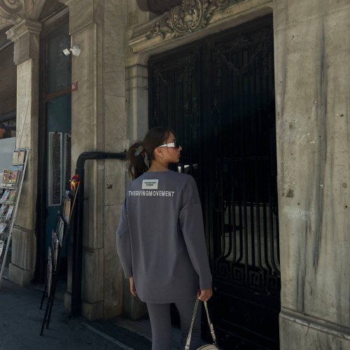 177085 TOPTAN GRİ EŞOFMAN TAKIM 177085 TOPTAN GRİ EŞOFMAN TAKIM toptan bayan giyim