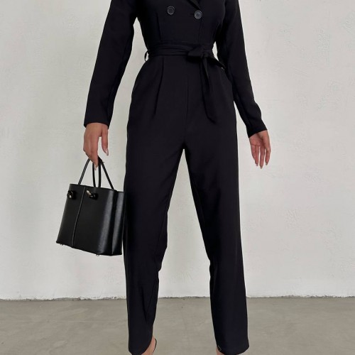 177181 TOPTAN SİYAH TULUM toptan bayan giyim