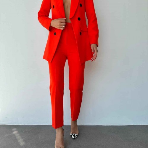 177235 TOPTAN NAR ÇİÇEĞİ PANTOLON TAKIM toptan bayan giyim