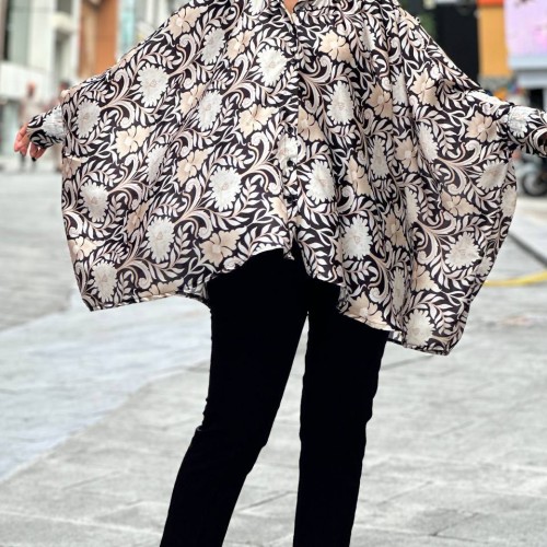 177296 TOPTAN DESENLİ GÖMLEK toptan bayan giyim