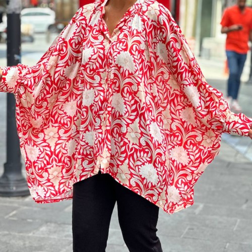 177301 TOPTAN DESENLİ GÖMLEK toptan bayan giyim