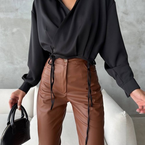 177484 TOPTAN SİYAH BLUZ toptan bayan giyim