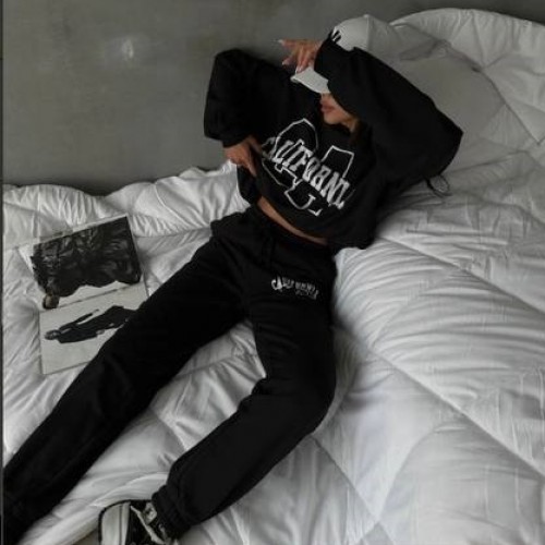 177625 TOPTAN BASKILI EŞOFMAN TAKIM toptan bayan giyim