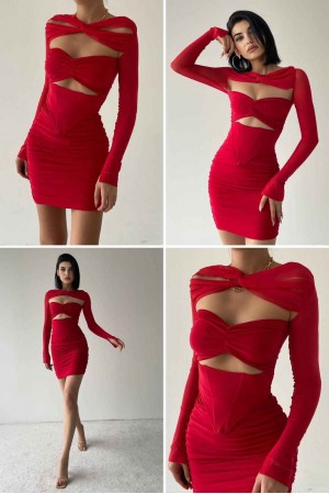 177660 красный Вечернее платье