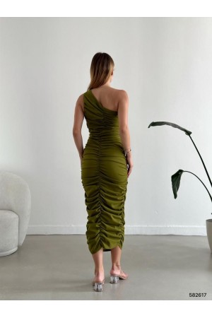 177724 зеленый Вечернее платье
