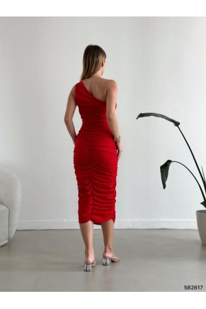 177726 أحمر فستان المساء