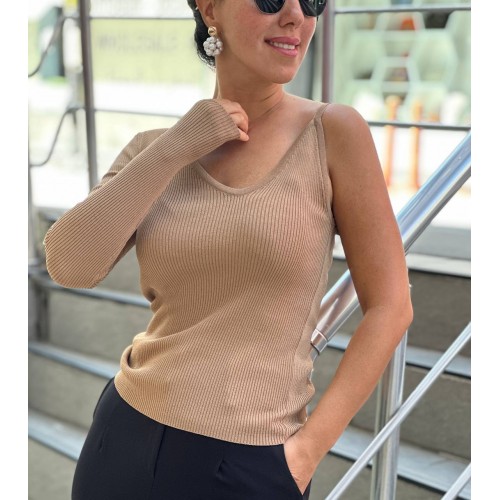 178007 camel BLOUSE