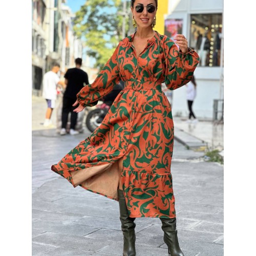 178029 patterned DRESS