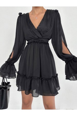 178408 أسود فستان المساء