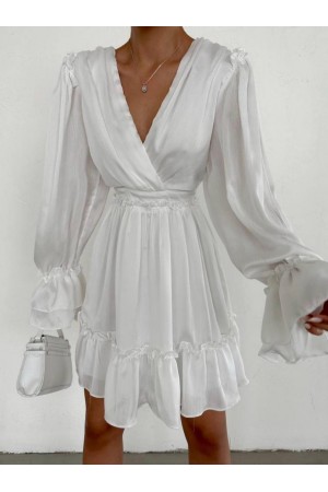 178410 أبيض فستان المساء