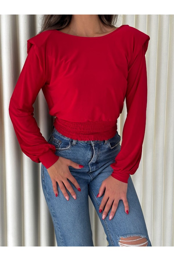 178843 red BLOUSE