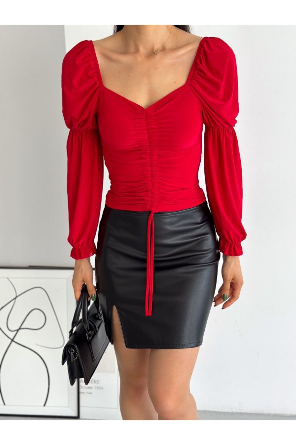 178910 red BLOUSE