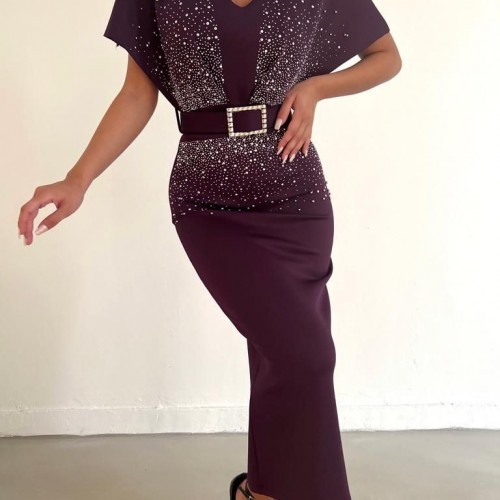 180042 TOPTAN MOR ABİYE 180042 TOPTAN MOR ABİYE toptan bayan giyim