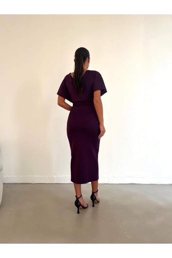 180042 purple Evening dress