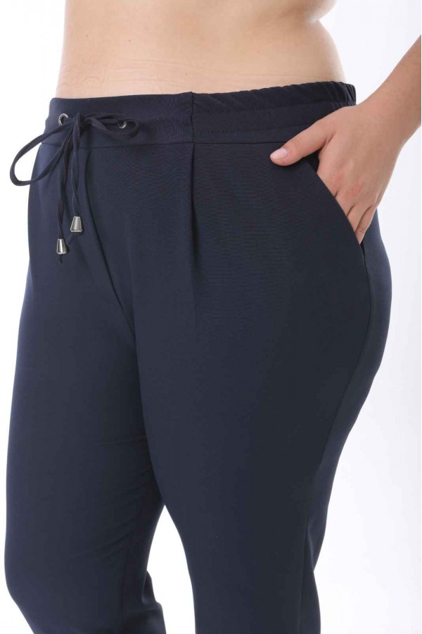 180143 Navy blue TROUSERS