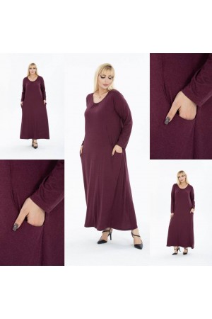 180483 burgundy DRESS