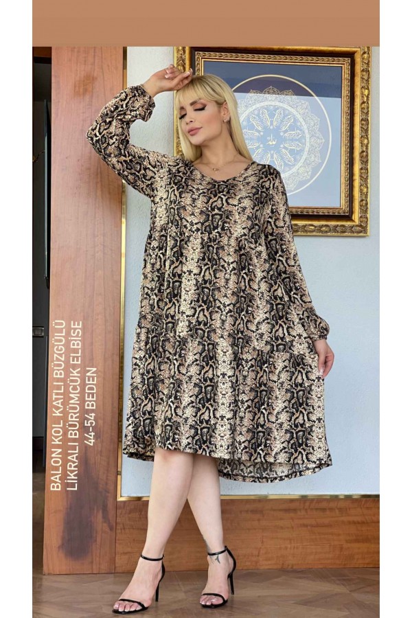 180776 patterned DRESS