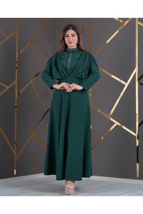 181009 Emerald Green Evening dress