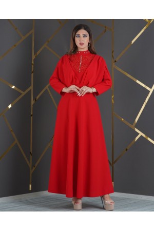 181010 أحمر فستان المساء
