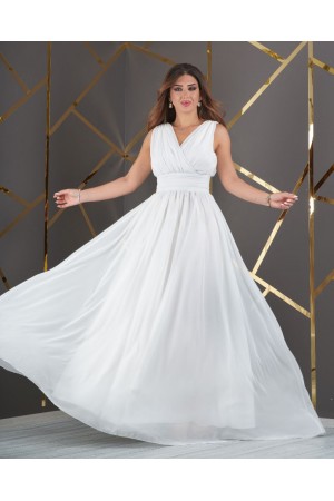 181016 белый Вечернее платье