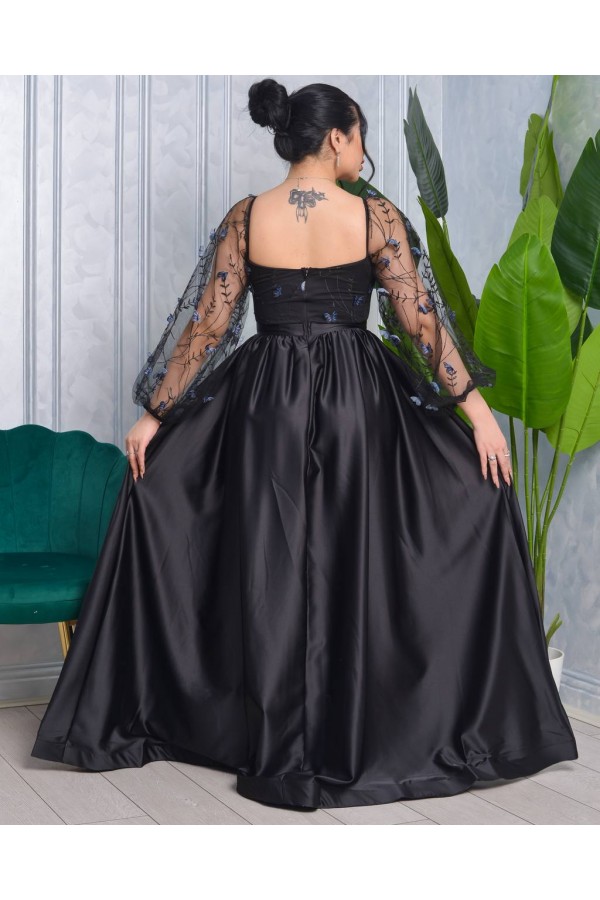 181021 чорний Вечірня сукня