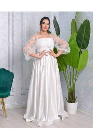 181024 white Evening dress