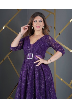 181031 фиолетовый Вечернее платье