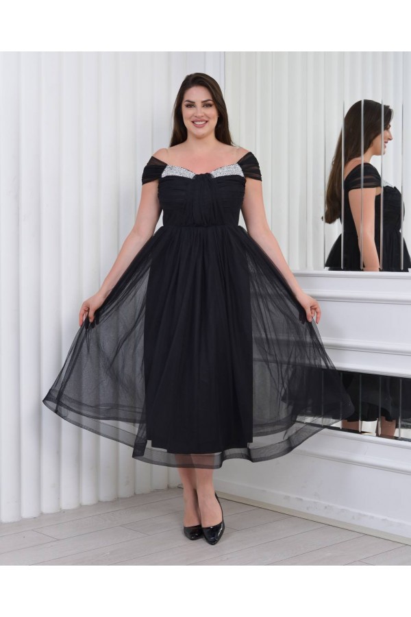 181033 черный Вечернее платье