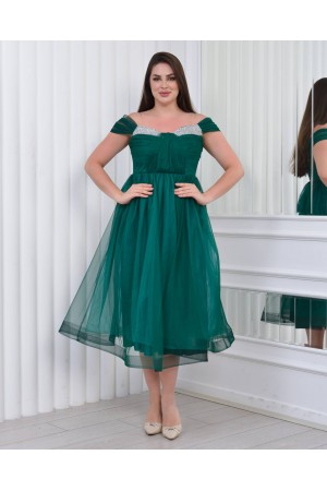 181035 Смарагдовий зелений Вечірня сукня