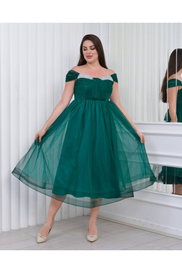 181035 Emerald Green Evening dress