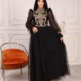 181040 TOPTAN SİYAH ABİYE toptan bayan giyim