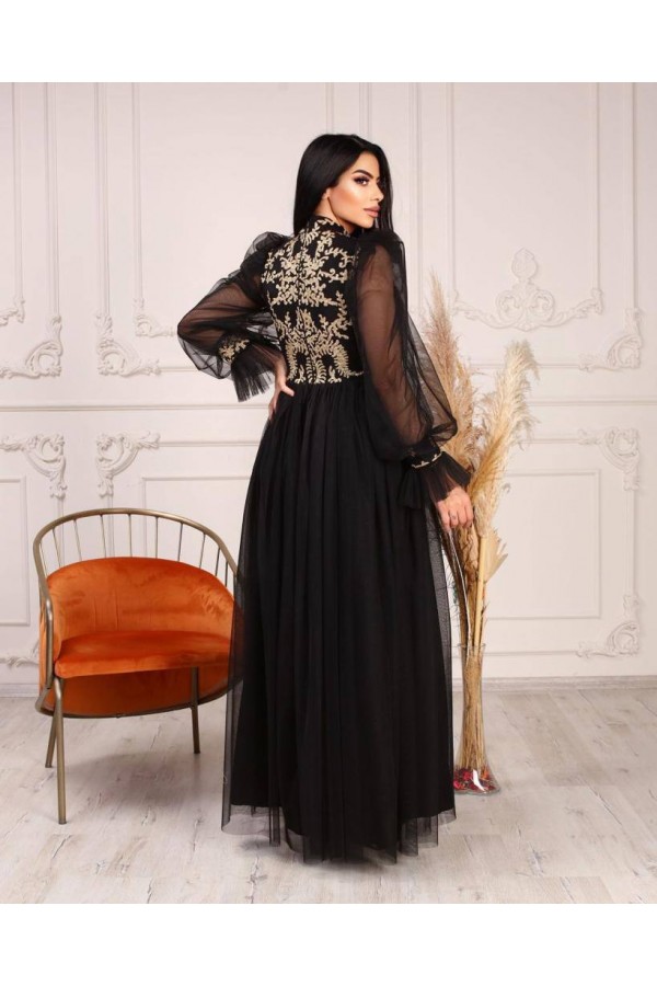 181040 black Evening dress