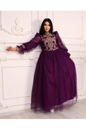 181043 фіолетовий Вечірня сукня
