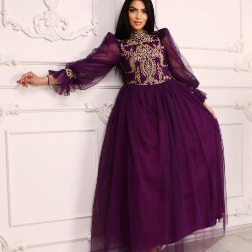 181043 TOPTAN MOR ABİYE toptan bayan giyim