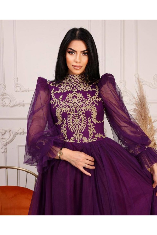 181043 purple Evening dress