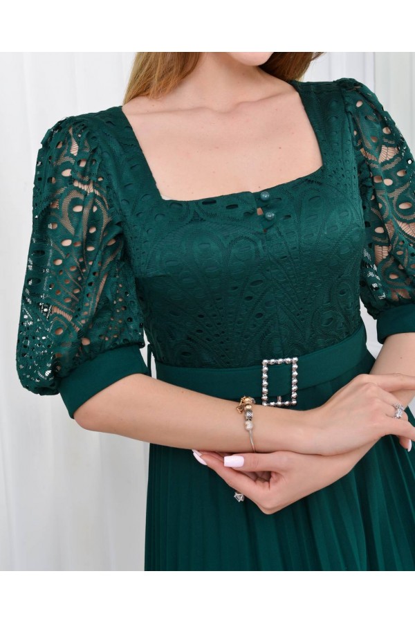 181044 Изумрудно-зеленый Вечернее платье