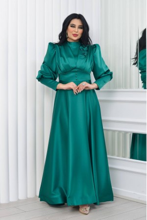 181048 Изумрудно-зеленый Вечернее платье