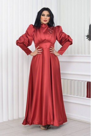 181049 burgundy Evening dress