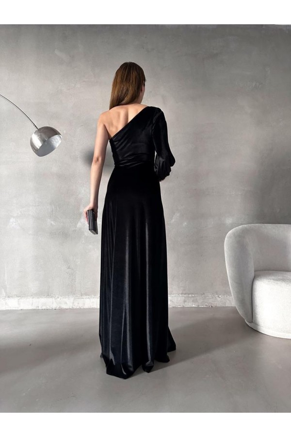 181052 أسود فستان المساء