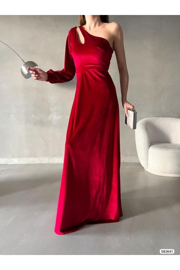 181053 burgundy Evening dress